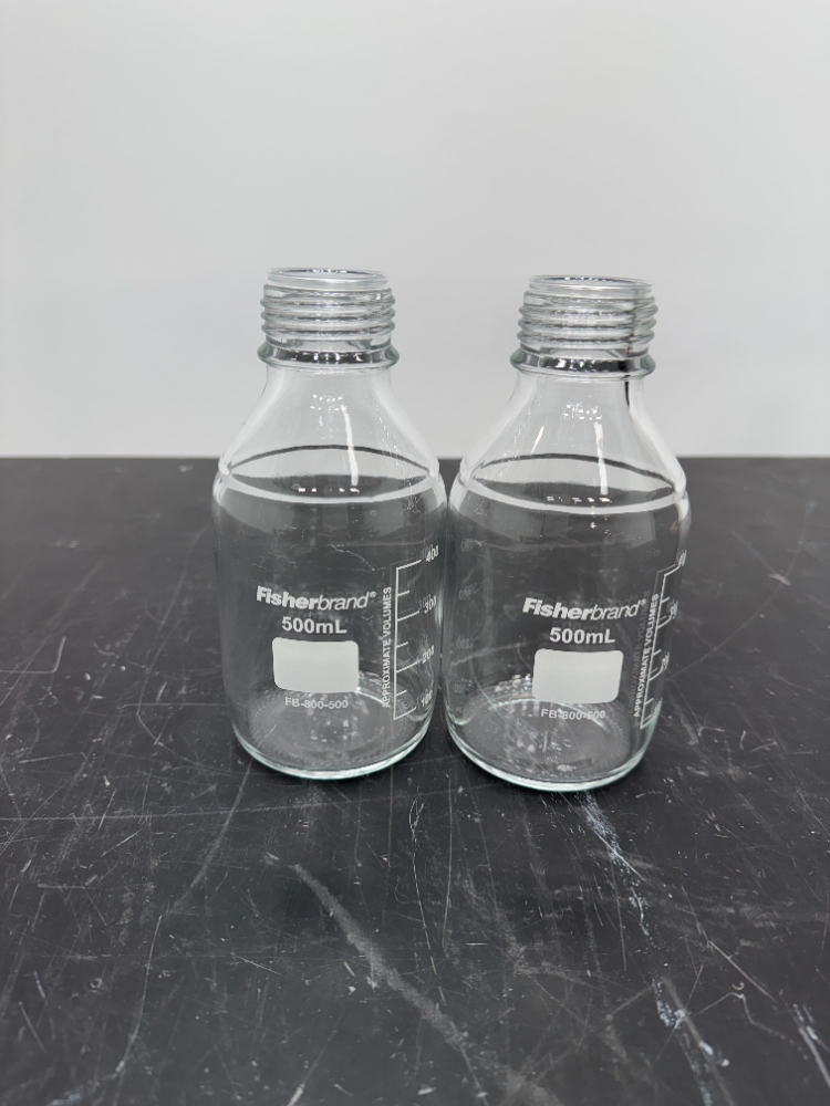 Image of Fisherbrand Reusable Glass Media Bottles